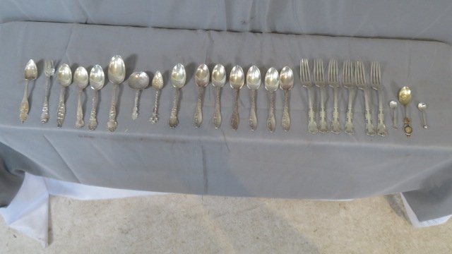 24 pcs of sterling flatware (1 of 4)