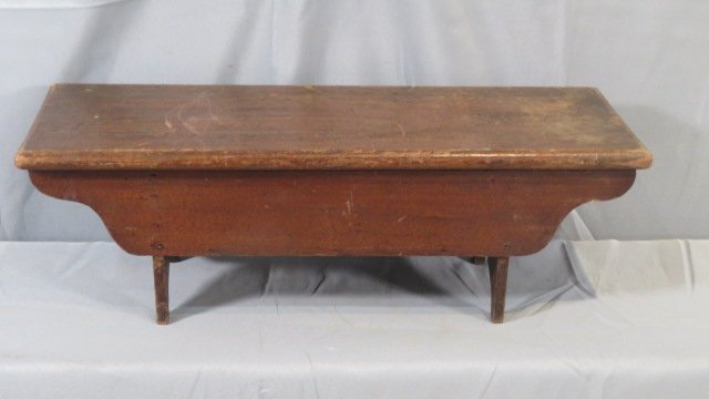 Unusual 19th century walnut footstool with a lift top storage area (1 of 5)
