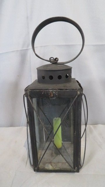 19th century tin candle lantern (1 of 5)