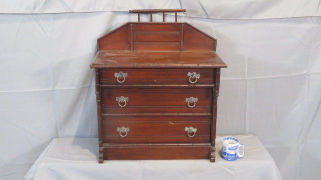 Late 19th century cherry doll chest of drawers (1 of 4)