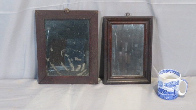 2 early 19th century grungy hanging wall mirrors (1 of 4)