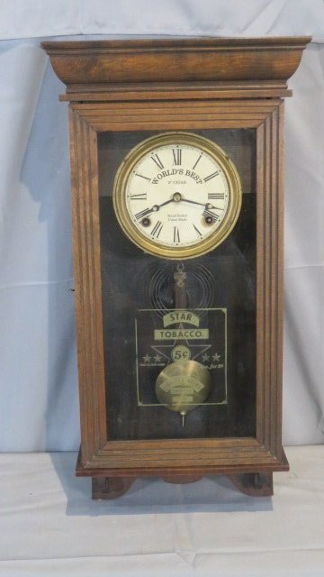 Star Tobacco advertising wall clock (1 of 5)