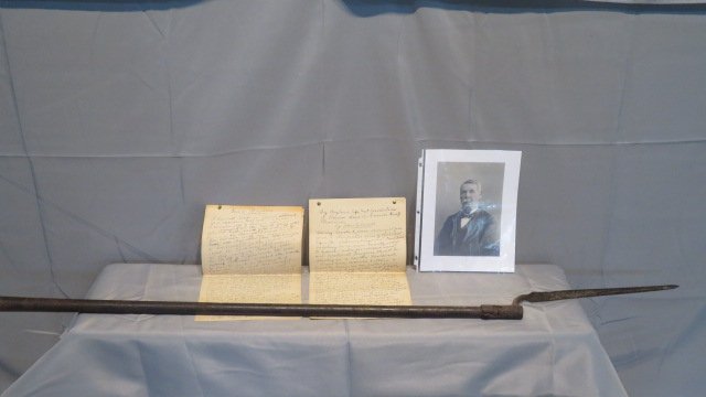 Handwritten account of 1812 Indian Battle near village of Pyrmont, Indiana (1 of 7)