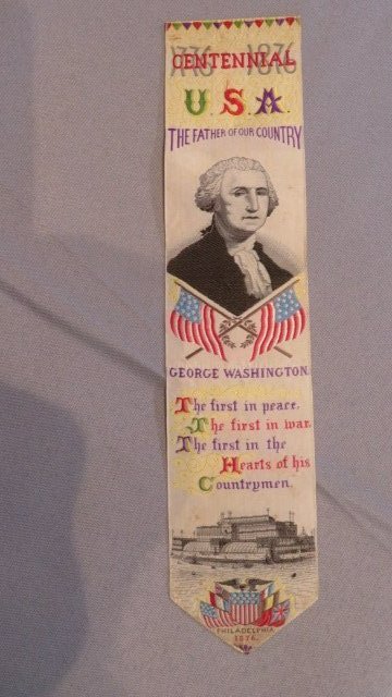 1876 silk Centennial Stevensgraph with George Washington (1 of 5)