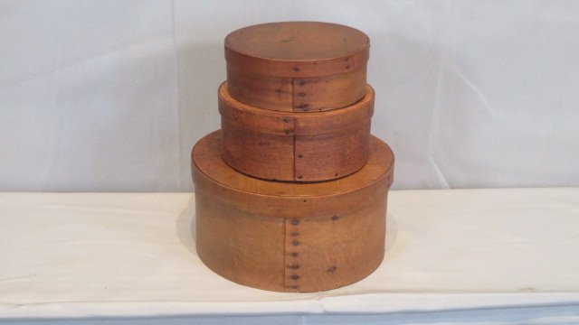 Stack of 3 wood pantry boxes (1 of 6)