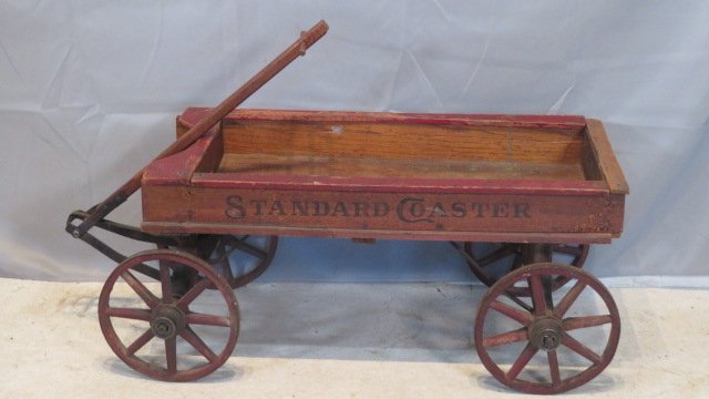 Late 19th century wood spoke wheel Standard Coaster wagon (1 of 7)