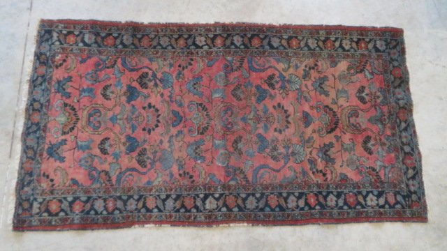 Early 20th century hand-woven oriental rug (1 of 4)