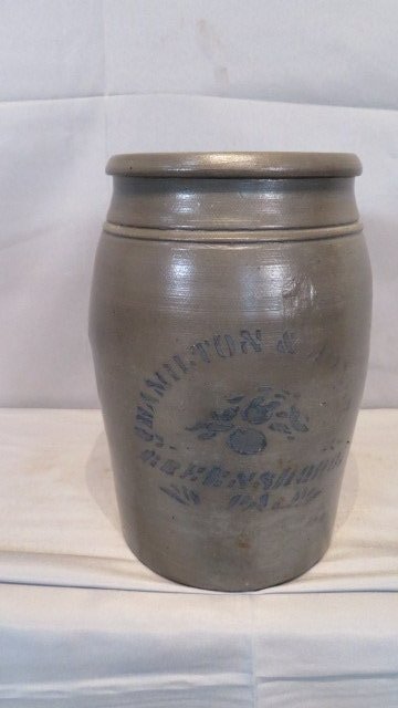 Western PA Hamilton & Jones 1-gal stoneware jar (1 of 7)
