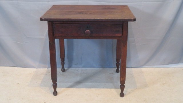 Late 19th century worktable with dovetailed drawer (1 of 6)