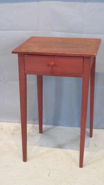 Pine one-drawer Hepplewhite stand table (1 of 4)