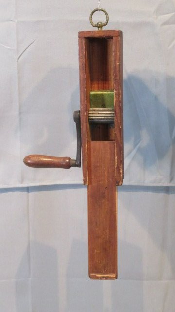 Unusual wood hanging grinder tool (1 of 4)