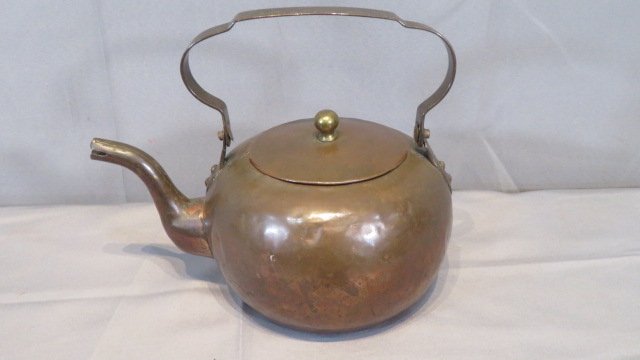 19th century copper teakettle (1 of 8)