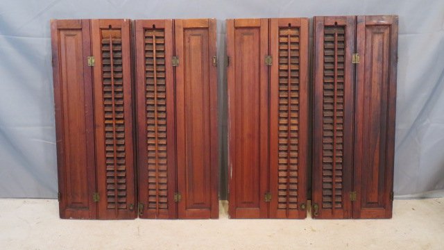 Late 19th century pine interior shutters (1 of 6)