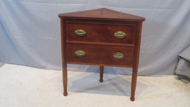 Southern walnut Ca. 1840 corner cellarette (1 of 9)