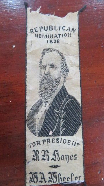 1876 Republican ribbon for nomination for president (1 of 2)