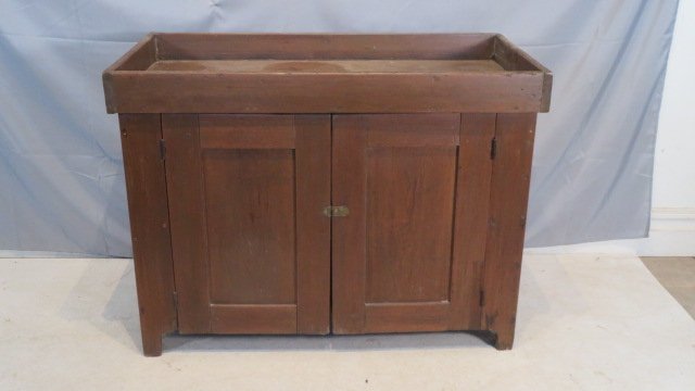 19th century poplar dry sink (1 of 5)