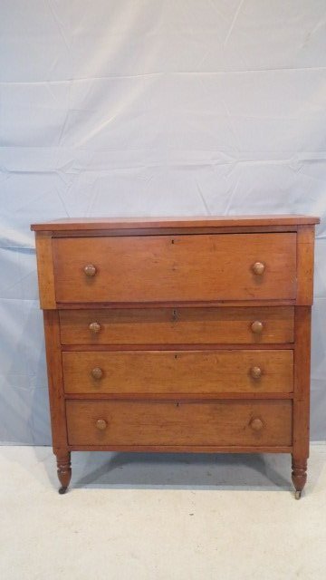 Ca 1850 cherry 4-drawer chest (1 of 8)
