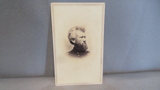 CDV Civil War image of Major General Robert H Milroy, 9th Indiana Regiment (1 of 3)