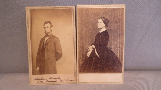 CDV of Abraham Lincoln and Mary Todd Lincoln (1 of 6)