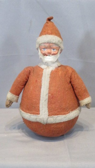 Vintage felt suit Santa roly-poly (1 of 7)