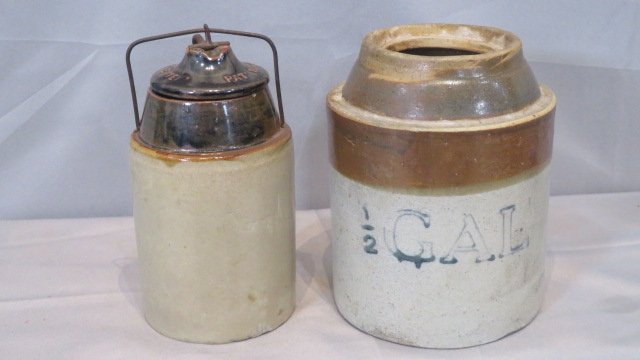 2 stoneware canning jars (1 of 6)