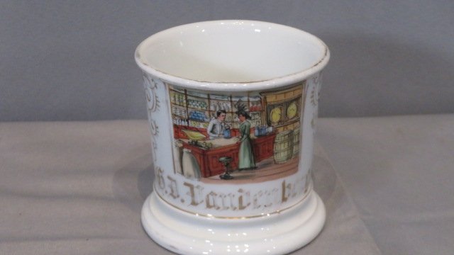 Old General Store occupational shaving mug marked G.D. Bandenbergh (1 of 5)