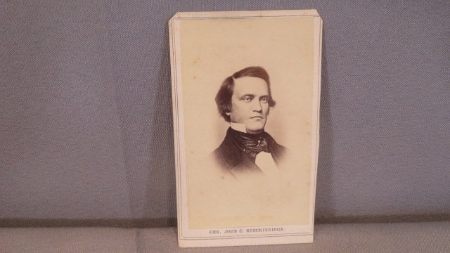 CDV Civil War image of Confederate General John C. Breckinridge (1 of 4)