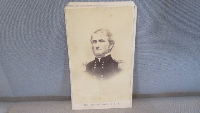 CDV Civil War image of Confederate Lt. General Leonidas Polk (1 of 3)