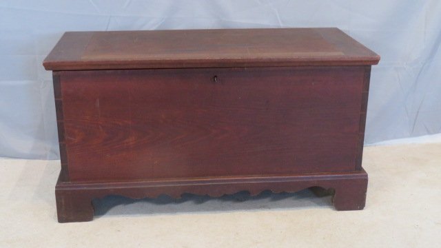 Mid-19th century cherry dovetailed blanket chest (1 of 9)