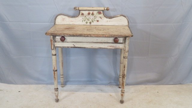 19th century Vermont pine paint-decorated dressing table (1 of 7)