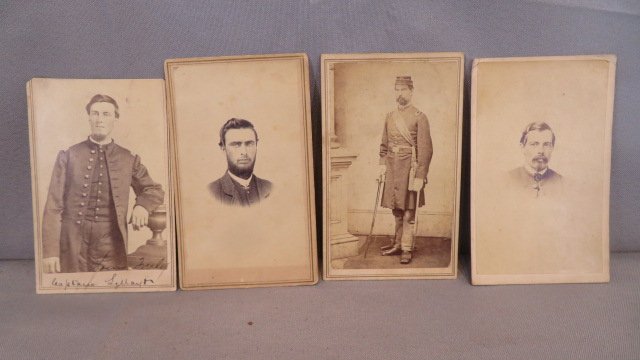 4 CDV Civil War images of identified Union soldiers: 4 CDV Civil War images of identified Union Soldiers, including: Jacob ?, 1st Lt. July 16865, 2nd Ohio Heavy Artillery, Henry C. Stevens, 13th Regiment Michigan Inf., 1st Engineers Brigade, all have ph