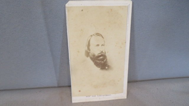 CDV Civil War image of Confederate General James Longstreet (1 of 4)