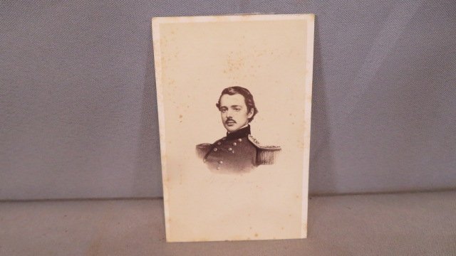 CDV Civil War image of Colonel William Sprague w/cut autograph signature (1 of 4)
