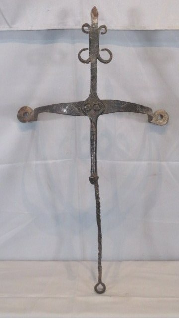 18th century wrought iron boot scraper (1 of 4)
