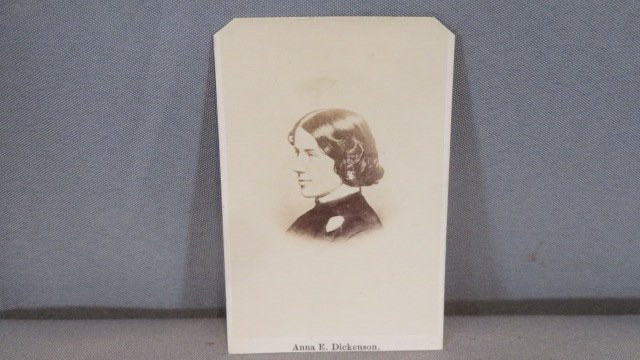 CDV Image of Abolitionist and Women's Rights Anna E Dickenson (1 of 4)