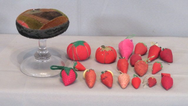 Group of pincushions, strawberries, etc. (1 of 3)