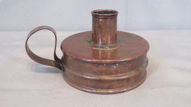 Early copper tinderbox marked London (1 of 5)