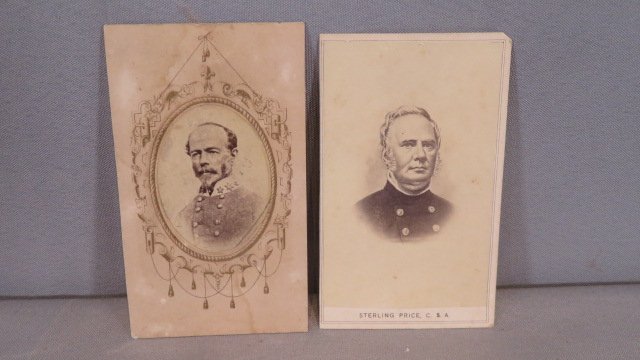 2 CDV Civil War images of Confederate CSA Generals (1 of 4)
