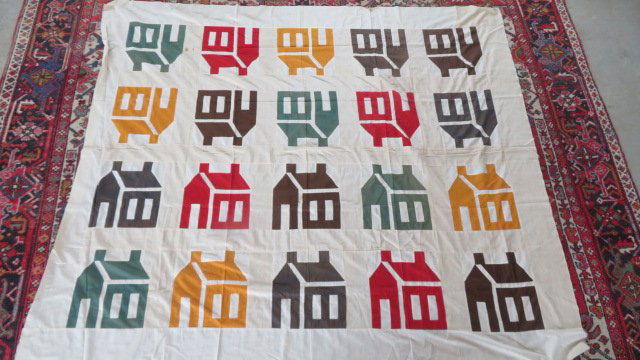 4 early 20th century quilt tops (1 of 4)