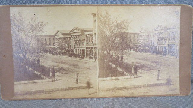 Stereoview of Lincoln Funeral, Springfield, Illinois (1 of 3)