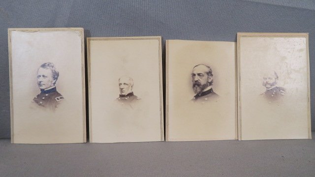 4 CDV of Civil War Union Generals (1 of 5)