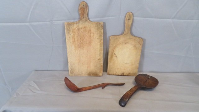 4 pcs of woodenware, bread boards, scoop (1 of 6)