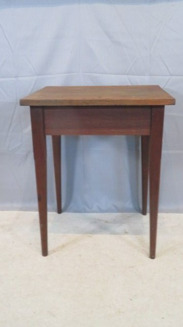 19th century walnut stand table with poplar 1-board top (1 of 5)