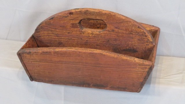 Late 19th century pine tool carrier (1 of 5)