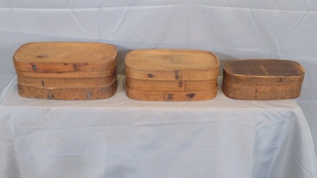 Group of 3 Scandanavian oval pantry boxes (1 of 6)