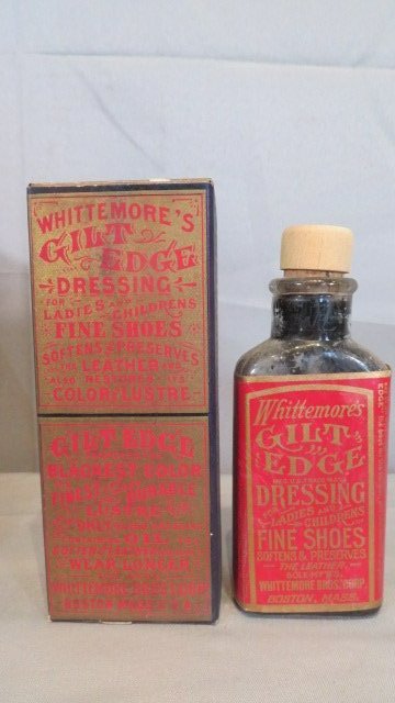 Wood case of 19th century shoe dressing (1 of 6)