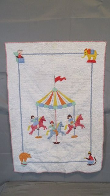 20th century circus crib quilt (1 of 7)