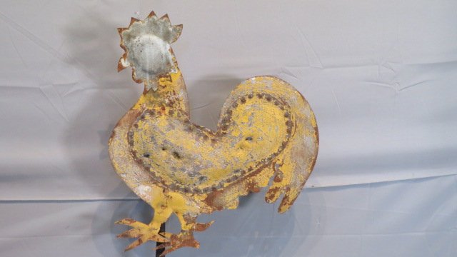 Zinc and tin rooster weathervane (1 of 6)