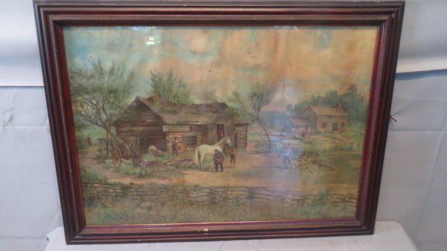 Early advertisement print for Studebaker Wagons (1 of 12)