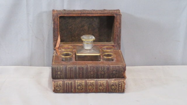 19th century book liqueur set (1 of 8)